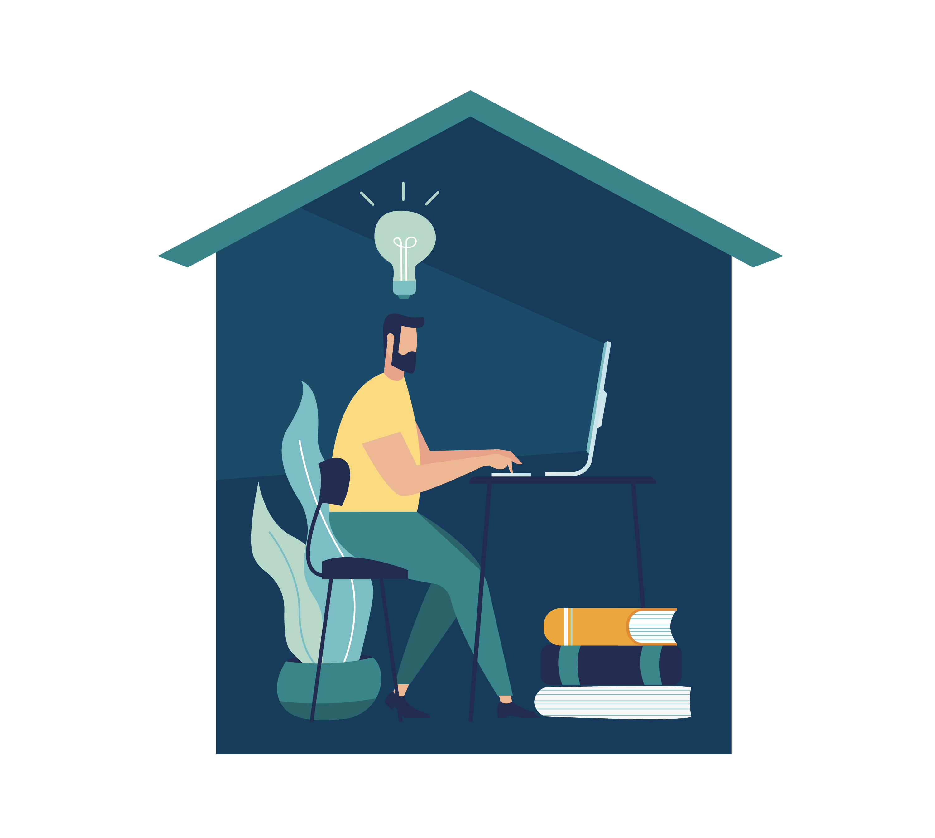 Bilde av mann som arbeider Bilde av mann som arbeider